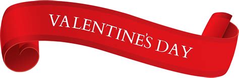 Happy Valentine's Day Banner Transparent PNG Image | Gallery ...