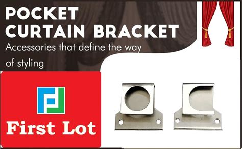 Buy First Lot Stainless Steel Wall to Wall Universal Curtain Brackets ...