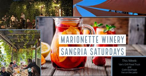 Sangria Saturday with Vans Grill and Colin Easthope live on the patio ...