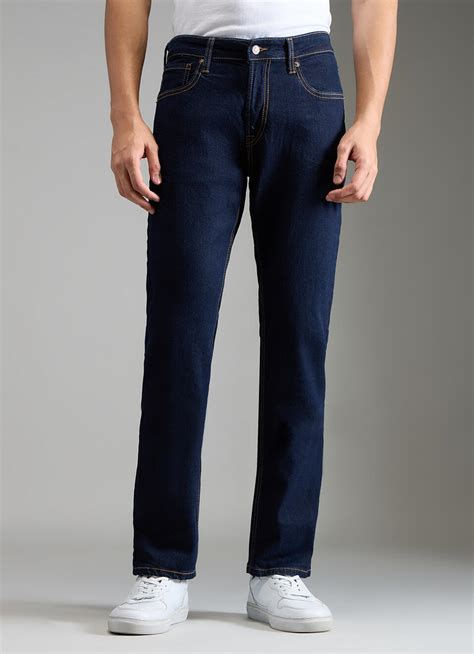 Men Black Mid Rise Straight Fit Stretchable Jeans | Pepe Jeans India
