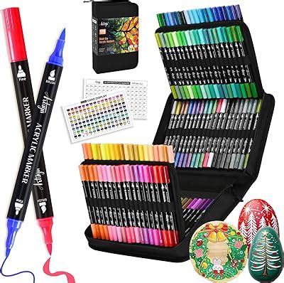 Artugn 120 Colors Acrylic Paint Pens, Dual Tip Markers With India | Ubuy