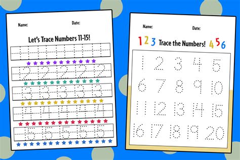 Free Numbers 1-20 Tracing Worksheets! ⋆ The Hollydog Blog