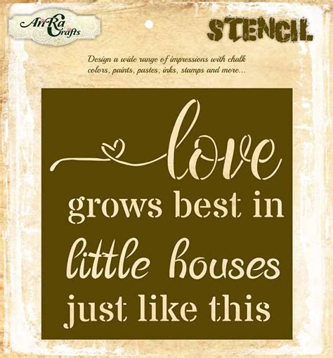 Love Grows Best Stencil – Handilane