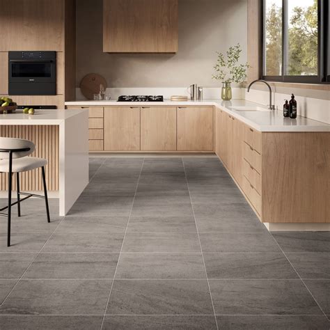 Summit Creek II Porcelain Tile | Grey kitchen tiles, Grey tile kitchen ...