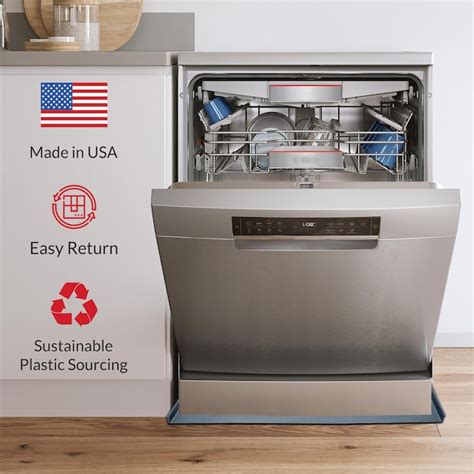 American Built Pro Gray Plastic Dishwasher Pan with Leak Detection ...