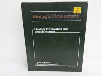 Buy Strategic Management: Strategy Formulation and Implementation Book ...