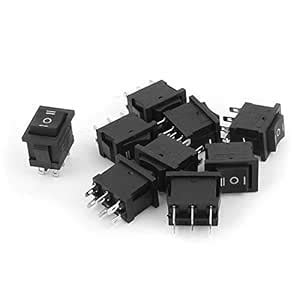 Buy ELECTROPRIME AC 250V/6A 125V/10A DPDT ON-OFF-ON Car Boat Rocker ...