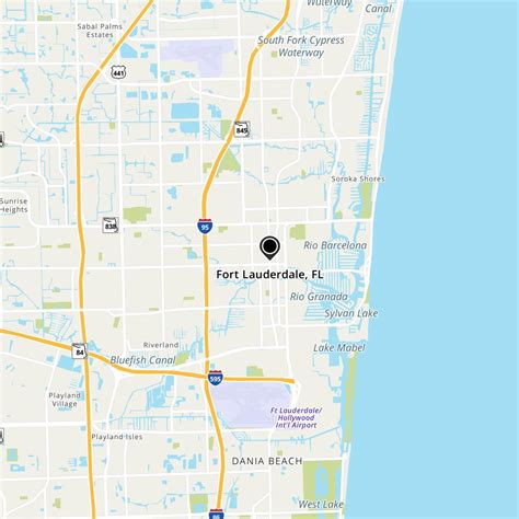 Map Of Fort Lauderdale Town Lake – UPFV