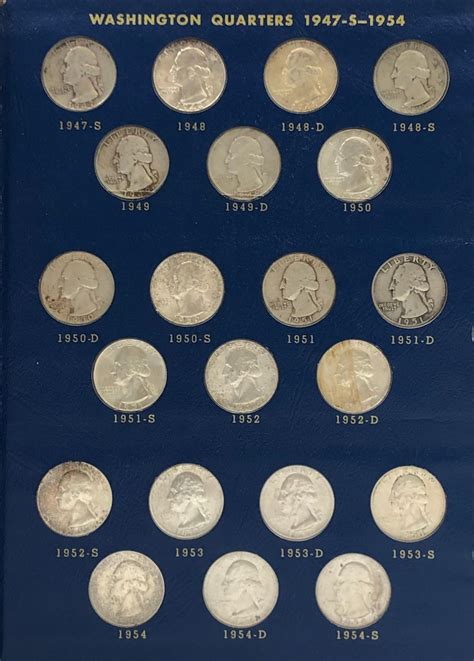 Lot - COMPLETE SET 1932-1964 WASHINGTON SILVER QUARTERS