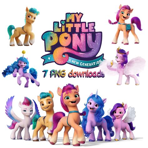 7 PNG Pony Nueva Generación Imágenes Prediseñadas 300 DPI - Etsy México