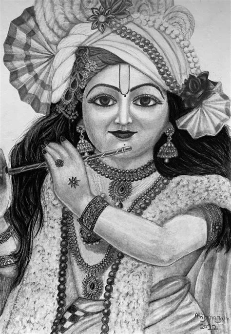 Lord Krishna Drawings Pencil