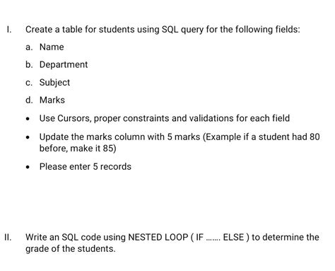 Image result for Create Create a Table for Faculty Using SQL