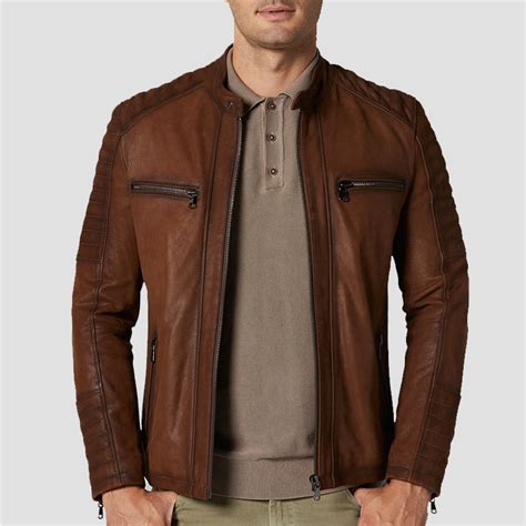 Dark Brown Leather Jackets For Men