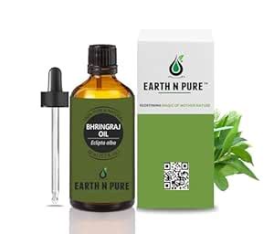 Earth N Pure Bhringraj Oil for Hair Growth 50ml – 100% Pure Oil for ...