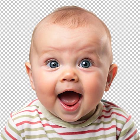 Un bébé mignon fait une drôle de grimace png | PSD Premium généré à ...