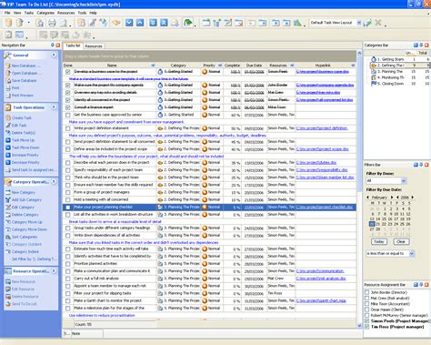 Image result for Project Management Task List