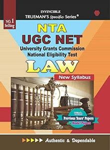 Trueman's UGC NET/SET/JRF Law - 2025 Edition | Includes Previous Year ...