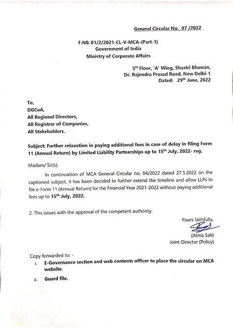 Relaxation of Addtional Fee 20220629 - Environmental law - Studocu