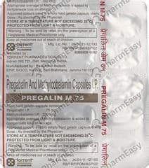 Pregalin M 75 Capsule: Uses, Side-effects, Price, Dosage & More Info ...
