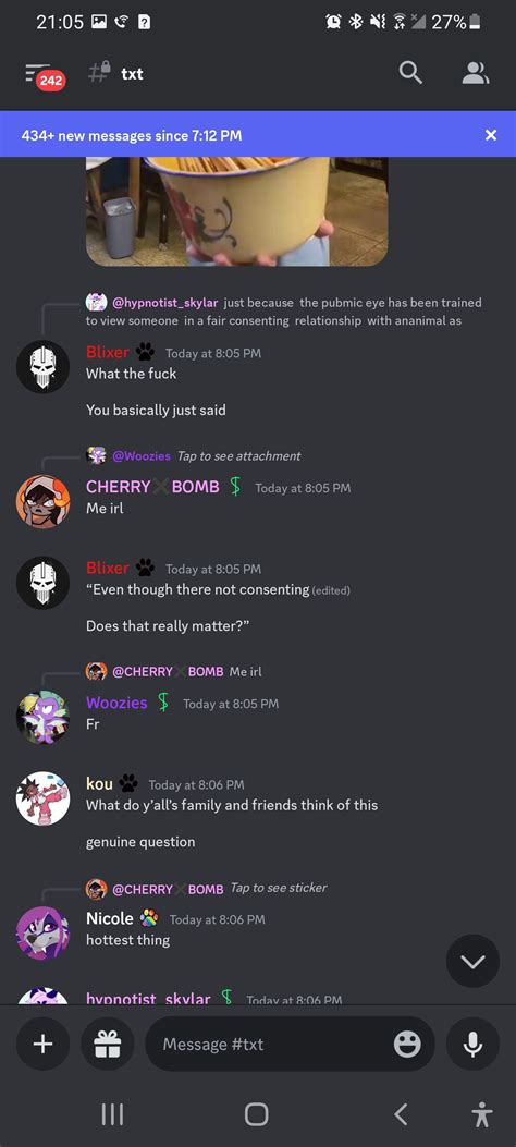 "Nicole's strip club" report evidence – Discord