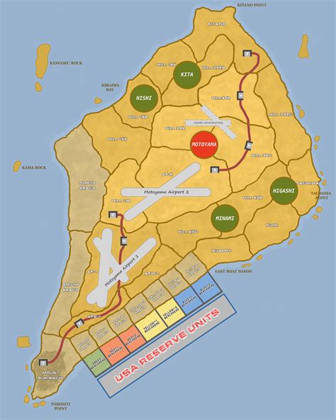 Battle Of Iwo Jima Map