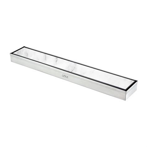 Marble Insert Shower Drain Channel (18 x 2 Inches) - LIPKA | Lipka Home