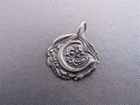 VINTAGE WAXING POETIC WP STERLING PRESSED WAX SEAL 'C… - Gem