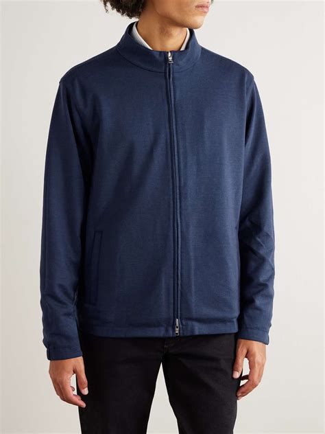 PETER MILLAR Ryder Reversible Recycled-Woven and Wool Jacket for Men ...