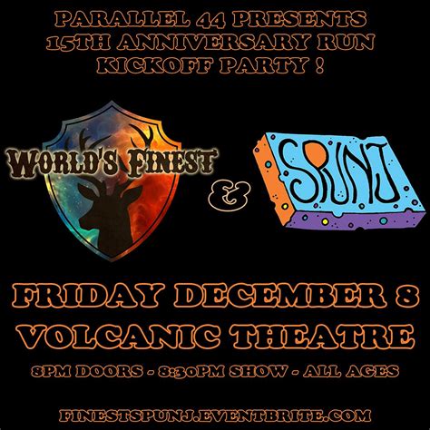 WORLD'S FINEST & SPUNJ Tickets at Volcanic Theater Pub in Bend by ...