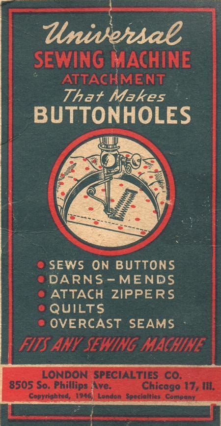 Image result for Buttonhole Attachment