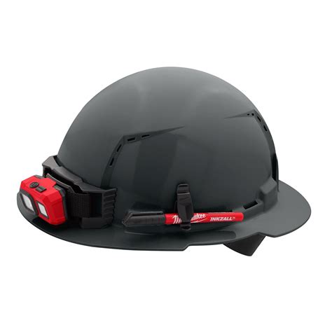 Milwaukee Tool 48-73-1215 Milwaukee Full Brim Vented Hard Hats with 4 ...