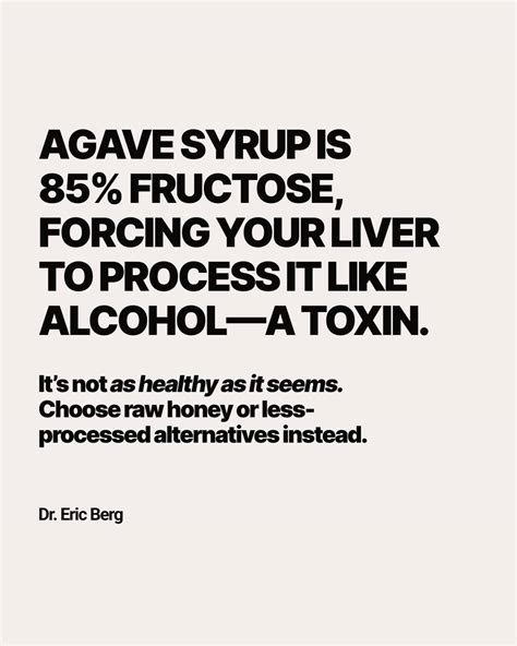 Dr. Berg | Think agave nectar is the sweetener for you? Think again. In their quest for ...