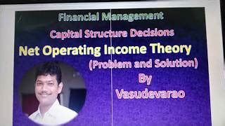Image result for Net Operating Income Capital Structure
