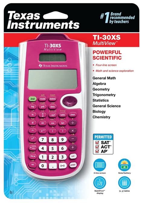 Texas Instruments® TI-30XS MultiView™ Scientific Calculator - Pink