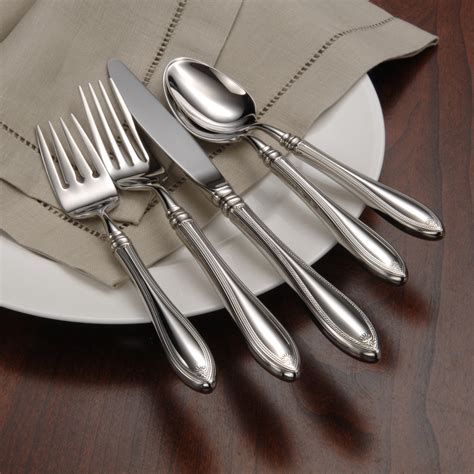 Oneida Sheraton 5 Piece 18/10 Stainless Steel Flatware Set, Service for ...