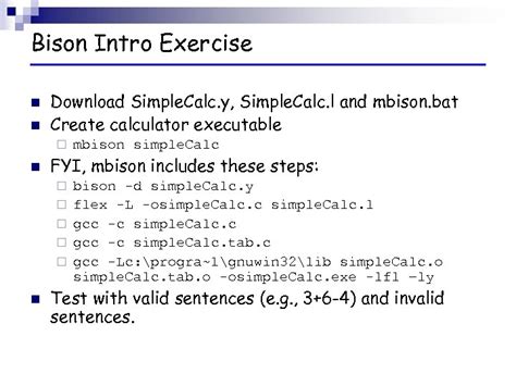 Using Bison with Lex for C Language 的图像结果