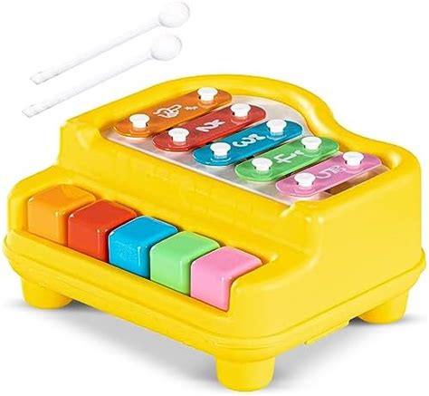 Buy Baybee 2 in 1 Baby Piano Xylophone Musical Toys for Kids with 5 ...