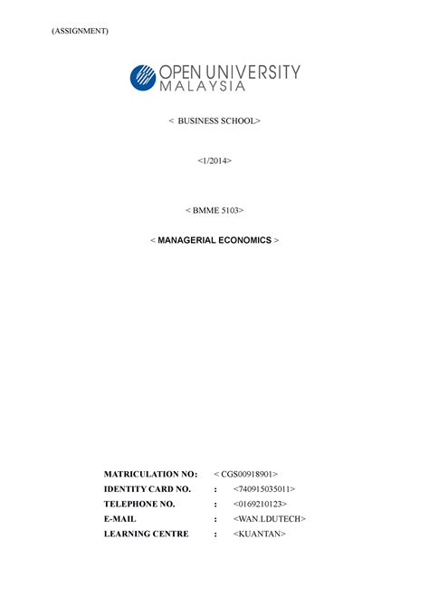Business School 1 2014 BMME 5103 Manager - managerial economics - IIM ...