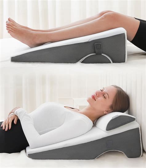 Amazon.com: FSCGIFE Bed Wedge Pillow for Sleeping, 20-in-1 Adjustable Bed Wedge Pillow for After ...