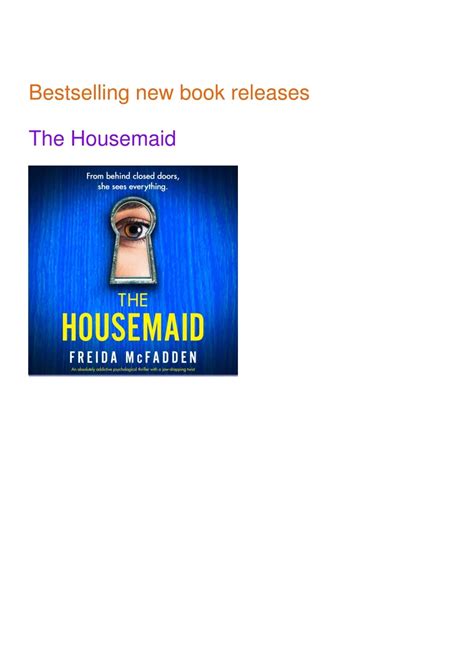 PPT - ⚡[PDF] The Housemaid PowerPoint Presentation, free download - ID ...