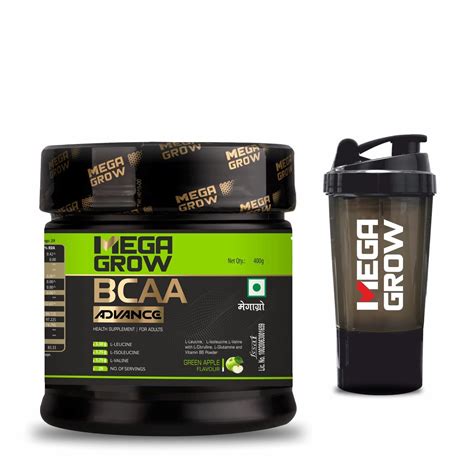 Megagrow BCAA Advance Intra & Pre Workout Supplement for Men & Women ...