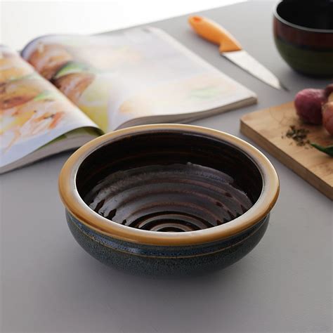 Buy Miah Decor MDCF-40 Ceramic Elegant Solid 7.5" Serving Bowl: Shale ...