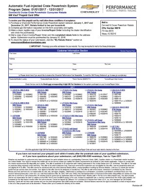 Fillable Online Automatic Fuel-Injected Crate Powertrain System Fax ...
