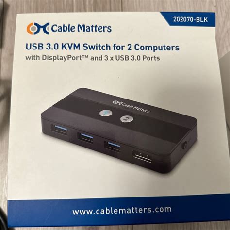 Yahoo!オークション - Cable Matters 8K KVM DisplayPort 202070-BLK