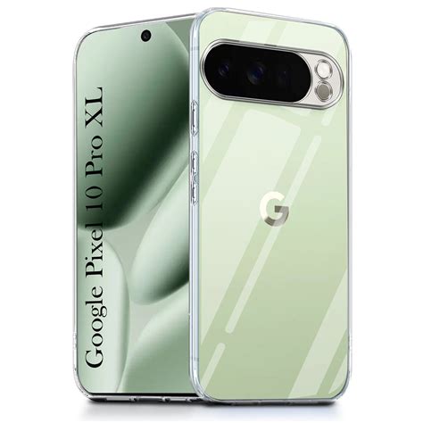 For Google Pixel 10 Pro XL Back Cover Case Silicone (Clear Shockproof ...