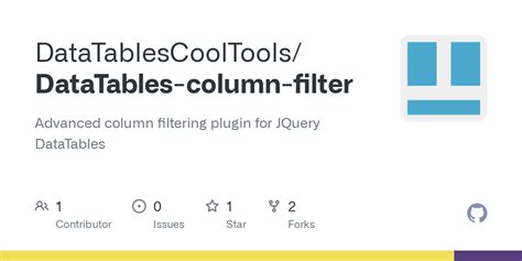 jQuery.dataTable Customer Filter 的图像结果