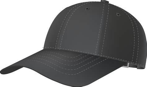 Black baseball cap 11356628 PNG