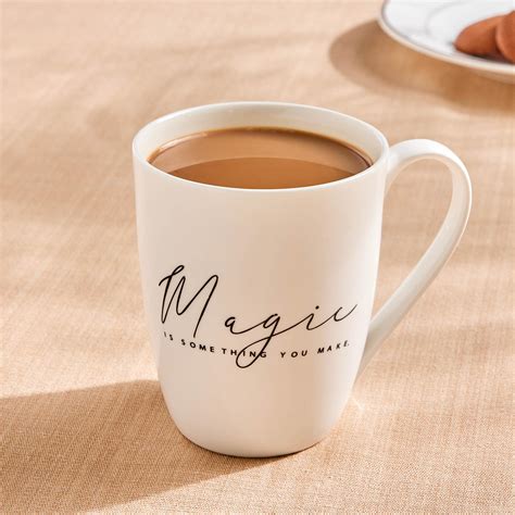 Buy Fiesta Sip and Inspire Bone China Printed Coffee Mug - 340ml from ...