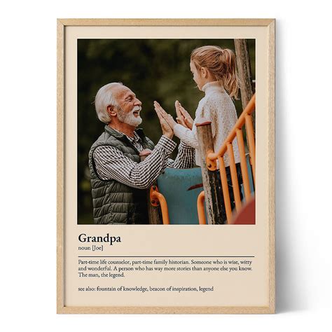 Grandpa Definition Poster - Positive Prints