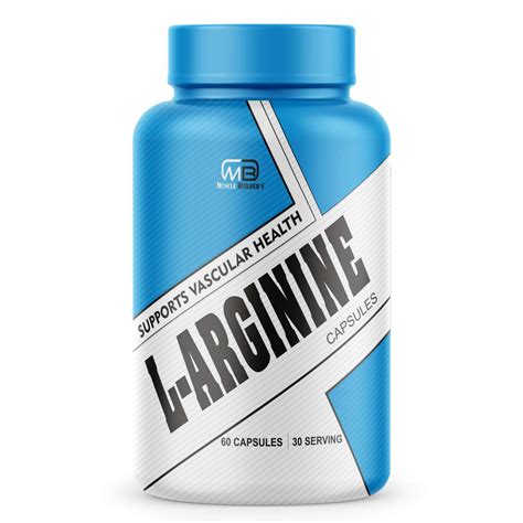 M B Muscle Builder's L-Arginine 1500mg Per Serving - Pre workout ...